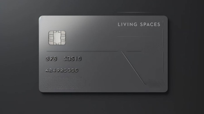 Living spaces promo card