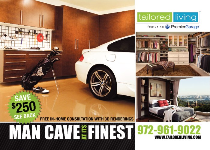 Tailored living garage